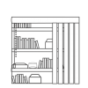 vertical blinds storage hiding icon